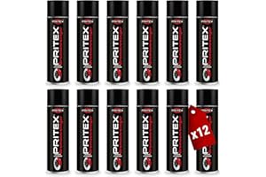 PRITEX – Bremsenreiniger Spray 12 x 500 ml – Auto Teilereiniger zur Entfettung von Bremsen, Kupplungen, Motor- & Maschinentei