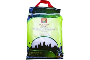 Riz Cambodge parfumé au Jasmin 2023 - Marque Golden Tulip - Cambodge (Sac de 5KG, 10KG ou 18KG) (5KG)