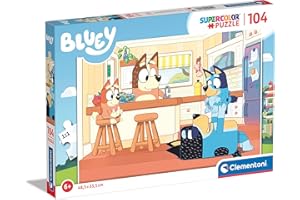 Clementoni Bluey Supercolor Puzzle, Wielokolorowy, Od 6 lat