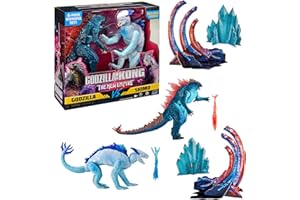 MonsterVerse - Godzilla x Kong, Pack de 2 Figurines articulées, 15 cm, Godzilla vs Shimo, pour Les Enfants dès 4 Ans, MN3041