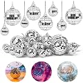 32 pcs Mini Boule à Facettes Kit à Suspendre Petit Boule Disco Miroir Décor Boule Miroir Disco Ball avec Corde Deco Disco 2/3/4/5cm Boule à Facettes Argent pour la Décoration de la Maison