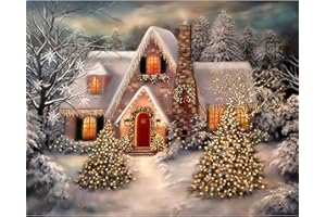 GOLDNICE Weihnachten Diamond Painting Bilder Erwachsene Kinders, 5D DIY Diamant Painting Malerei Weihnachten Décor, Daiments Bausätze Diamantmalerei für Weihnachten Dekorationen Geschenke 30x40cm