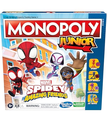 Monopoly Junior Hasbro - Jeu De Société Éducatif Sur L'Argent, 2 à 4 Joueurs, Dès 5 Ans, Version Allemande