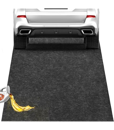 Tapis De Garage Absorbant - Dimensions 520 X 223 Cm, Feutre Imperméable Antidérapant - Protection Sol Atelier, Garage - 12
