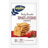 Wasa Delicate Cracker Tomato & Oregano – Knusperleichte Cracker Tomate und Oregano – 5er Pack (5 x 160g)