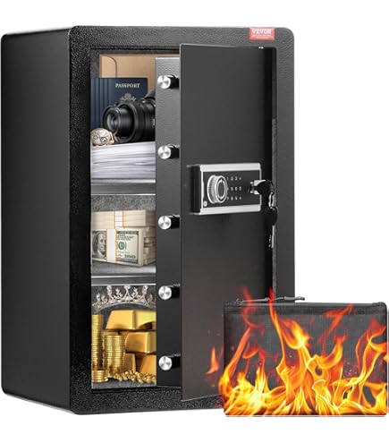 VEVOR Caja Fuerte Digital 14 L 350 X 250 X 250 Mm Caja Fuerte De Seguridad 2 Tipos Contrasena Y Llave De Apertura Antirrobo Estructura De Acero 88757405 VEVOR Caja Fuerte Digital 14 L 350 X 250 X 250 Mm Caja Fuerte De Seguridad 2 Tipos Contrasena Y Llave De Apertura Antirrobo Estructura De Acero 88757405