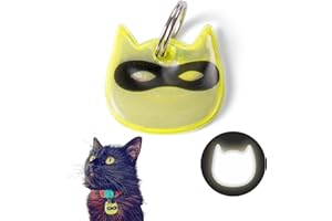 Kittyrama Reflective Charm. Safety Tag for Cats. Lightweight, High Visibility, Waterproof. Fits All Reflective Collars. Other Styles Available