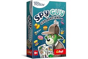 Trefl - Spy Guy Gra Karciana - Kooperacyjna Gra Obserwacyjna, Kieszonkowa Gra Rodzinna, Szukanie Poszlak, dla Dorosłych i Dzieci od 5 lat