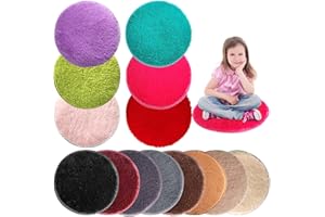 YEXEXINM 14 Pcs Kids Crazy Carpet Circle Seats 16 inch Round Floor Mat Kids Floor Cushions Soft Colorful Educational Classroom Rug
