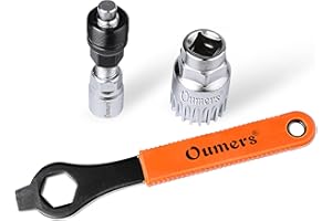 Oumers Professional Bike Bicicletta Ciclo estrattore pedivella,Dispositivo di rimozione del Braccio e Dispositivo di rimozione del Braccio Inferiore con Chiave/Chiave da 16 mm