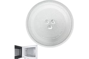 Mecctuck Mikrowellenteller, Mikrowelle Drehteller 24,5cm, Mikrowellenteller Glas Drehscheibe Teller Glasteller, Glasplatte Rund Mikrowelle Drehteller Ersatz Teller für diverse Mikrowellen