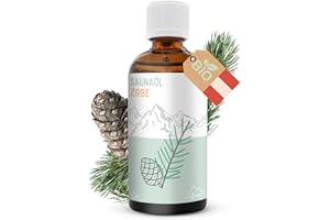 Allpine Saunaaufguss Zirbe 100ml – 100% BIO Saunaöl aus Zirbelkiefer – Sauna Aufgussmittel Naturrein und Biologisch – Saunazubehör für traditionelle und Infrarotsauna