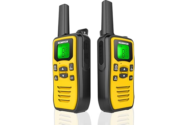 Talkie Walkie Professionnel Longue Portée, 16 Canaux Rechargeable USB, VOX LED Talkie-Walkie