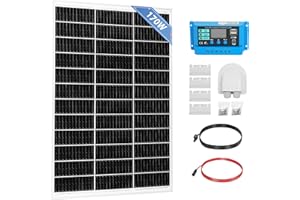COZYBRITE Solar Panel Kit 120W for Campervan Camping RV Boat Motorhomes with Monocrystalline Solar Panels 30A Charge Controller Solar Cables Z Mounting Brackets Off Grid System