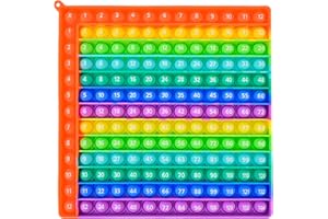 GENERIC Times Table , Multiplication Learning Toy for Kids, 12x12 Pop Math Sensory Fidget Toy, Educational Stress Relief Toy for 5-7 Years Old, Fun Times Table Aid for Classroom and Home Use