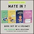Mate in 1 Move - 4 books Set (400 puzzles, 100 per book)