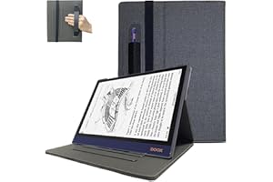 DONGZHU Etui do BOOX Note Air 2 (2021) & BOOX Note Air 2 Plus (2022) papier cyfrowy, Folio Cover do BOOX Note Air 2 z uchwytem na długopis (czarne)