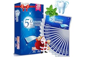 GOFLORDEN Zahnaufhellung White Stripes Zähne, 28 Streifen Zähne Aufhellen-14 Whitening-Sitzungen, Non Sensitive Zahnbleaching Entfernt Gelbe Schwarz Rauchflecken Zähne (28 Stück (1er Pack))