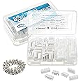 480 Pieces 2.54mm JST-XHR JST Connector Kit. 2.54mm Pitch Female Pin Header, JST XH - 5/6/7 Pin Housing JST Adapter Cable Connector Socket Male and Female, Crimp DIP Kit.