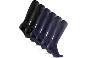 DANISH ENDURANCE Podkolanówki Bambusowe, Męskie i Damskie, Długie Skarpety, Klasyczne