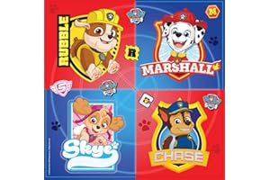 Amscan 9903819 - Servietten Paw Patrol, 16 Stück, 33 x 33, Partygeschirr, Kindergeburtstag