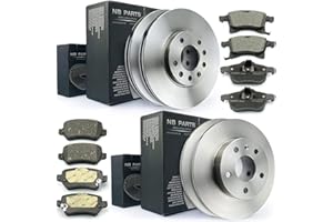 ‎NB PARTS Bremsen/Bremsscheiben + Bremsbeläge vorne + hinten NB PARTS GERMANY 10041697, Dual