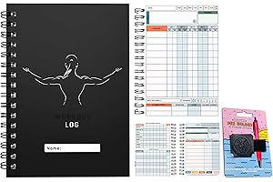 FABULOUS PLANNING Registro de entrenamiento para gimnasio – XL y XS – Agenda de gimnasio, fitness y entrenamiento – Set metas, 1000 ejercicios, diario premium (X-PEQUEÑO (A6), silueta femenina negra)
