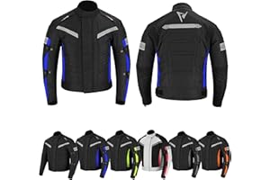 REXTEK Chaquetas de motocicleta Motociclista Impermeable Camisa de diseño de Engranajes Chaqueta cosida con remate para todo clima para hombres Adultos Niños Aprobado EN-17092