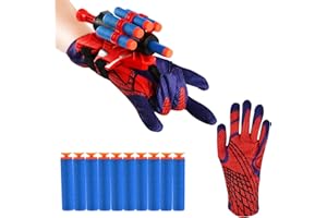 Gants de Lanceur, Gant de Cosplay en Plastique pour Enfants, Gant de Lanceur Spiderman, Jouets de Poignet Lanceur de Héros, Spiderman Gant Lanceur de Toile, Jouets Cosplay pour Enfants (A)
