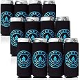 COOZIE COOZIE COOLIE COLIE CASE FOR BEER COOLER CANS DRINKS ICED COFFEE - Insulated Skinny Coozies Can Holder Covers for Michelob Ultra, 12, 16, 24 oz - Neoprene Black