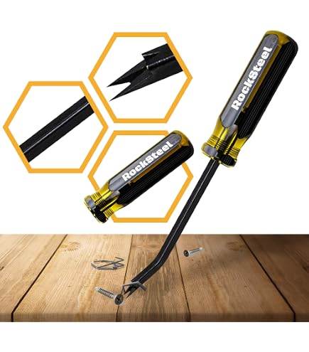 Grip Handle Construction Heavy Duty Staple Remover Tack Lifter Pry Tool