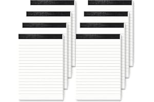 Aidunmis Block Notes Piccoli A6, Blocco Appunti A6 Taccuino Tascabile Piccolo 8 Pezzi 30 Fogli per Ogni Blocchi, Mini Taccuino A6 Blocchi a Righe To Do List A6 Taccuino Appunti per Ufficio Casa Scuola