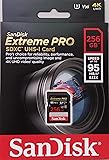 SanDisk Extreme PRO 256 GB SDXC Speicherkarte bis zu 95 MB/Sek, Class 10, U3, V30
