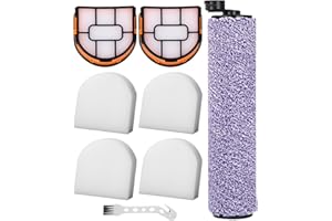 Cexovo Rouleau de brosse de rechange et Filtre pour Shark WDB1F2 pour aspirateur pour HydroVac XL 3 en 1 Accessoires 1 brosse rouleau 1 brosse nettoyage 2 filtres 4 cotons filtrants