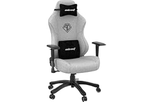Anda Seat Phantom 3 Grande Silla Gaming, Comoda Silla Racing Gamer Adulto para Trabajo/Oficina/Estudio/Gaming, Sillas Ergonomicas para Ordenador, Ergonomic Office Desk Chair - Gris Grande