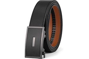 VRLEGEND Ceinture Homme, Ceinture Automatique Homme à Cliquet 35mm de Largeur avec Boîte Cadeau