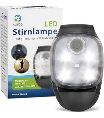 2 Stück LED Clip Lampen USB-aufladbar - Sicherheitslicht Für Laufen & Outdoor