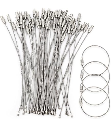 100 Pezzi Targhette Portachiavi, Portachiavi Scrivibile, Etichetta per Chiavi, Portachiavi