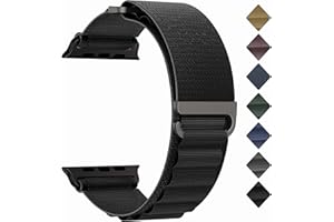 ORRLBB Boucle Alpine Compatible avec Apple Watch Bracelet Ultra 2 Ultra 49mm 46mm 45mm 44mm Femmes Hommes, Bracelets en nylon réglables pour iWatch Serie SE 2 SE 10 9 8 7 6 5 4