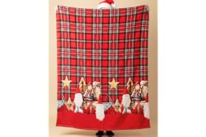 o-day Plaid Natalizio 130x160cm Coperta Natalizia in Pile Morbido 100% Poliestere Per Divano e Letto (Tartan Fantasia - 160x130cm)