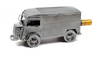 YVAN MOINS CHER Decoration Porte Bouteille Camion 1000kg Vieux Tube En Métal Humoristique Fabrication Artisanale Ideal Pour un Cadeau Amoureux de Vehicule ancien, Départ en Retraite, Noel, Anniversaire,Invitation