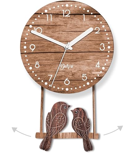 Mnsruu Orologio Da Parete Donna Africana - Silenzioso, Movimento Preciso, Dipinto A Olio Su Acrilico - 24 Cm
