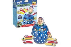 TOMY Pop Up Buzz Lightyear spel – Toy Story barnspel 4+ | Toy Story Familjespel - brädspel, actionspel, Disney Pixar Buzz Lightyear, från 4 år