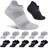 Niorasen Men's Women's Ankle Socks, 10 Pairs, Breathable Cotton Short Socks, Ideal for Running, Work, Home
