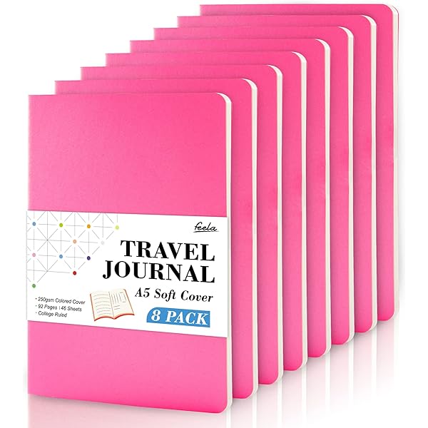 16 Pack Kraft Notebooks A5, Feela 60 Pages Lined Notepad Journal Bulk, Soft Brown Cover Multipack Notebooks For Students Travelers Writing Plans, Memos Office - View #4