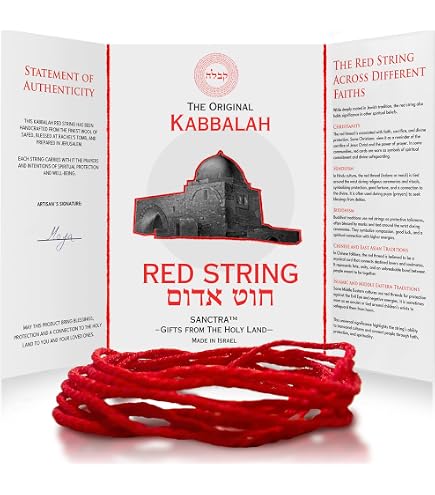 Bracelet Fil Rouge Kabbalah - Lot De 2 - Amulette De Protection Et Porte-bonheur Réglable - Cadeau Symbolique