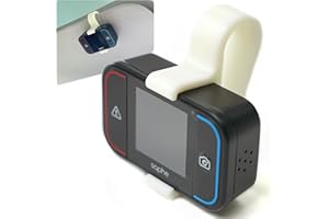 Generisch Sonnenblenden Halter passend für Saphe Drive Pro Blitzerwarner, Mount/Clip für Sonnenblende (weiß, für Saphe Drive Pro)