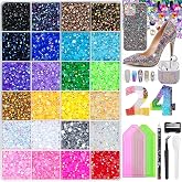 Bedazzling Kit Bedazzler Kit, Jelly Rhinestones for Bedazzling, 3mm 30000pcs Resin Jelly Flatback Gems for Diamond Art with T