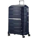 Samsonite Flux Cabin Trolley Case, 81 cm | Navy Blue 121/136L Expandable Hardside Case with TSA Lock and Soft Spinner Wheels