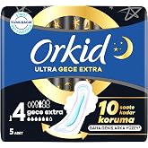 Orkid Ultra Hijyenik Ped Gece Ekstra (Boy 4) 5 Adet Ped